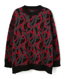 DANKE SCHON | DankeSchon/ダンケシェーン/トライバルコットンニットカーディガン(ニット/セーター)