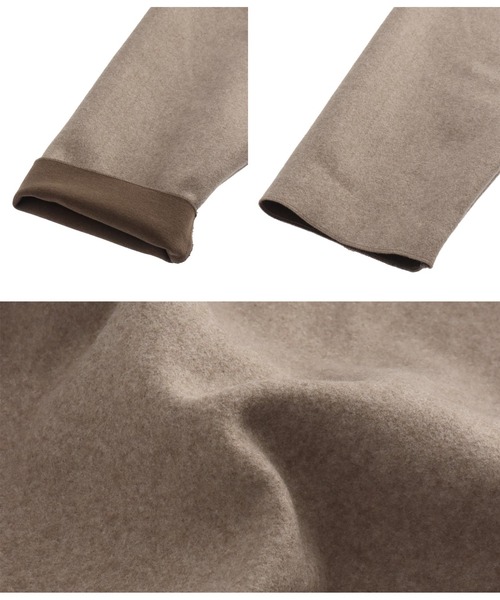 Settimissimo（セッティミッシモ）の「ダブルフェイスノーカラーロングコート（ノーカラーコート・レディース・キナリ/ブラウン・FREE）」の13枚目の写真