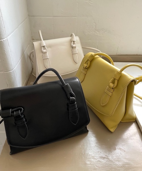 Didot.showroom（ディドット ショールーム）の「accordion bag / アコーディオン台形ハンドルバッグ（ハンドバッグ・レディース・ブラック/イエロー/アイボリー・FREE）」の13枚目の写真