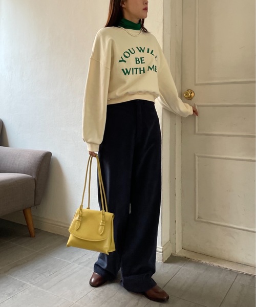 Didot.showroom（ディドット ショールーム）の「accordion bag / アコーディオン台形ハンドルバッグ（ハンドバッグ・レディース・ブラック/イエロー/アイボリー・FREE）」の8枚目の写真