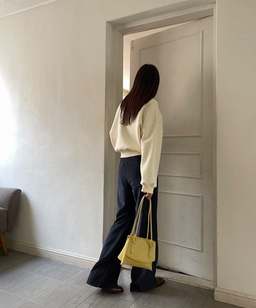 Didot.showroom（ディドット ショールーム）の「accordion bag / アコーディオン台形ハンドルバッグ（ハンドバッグ・レディース・ブラック/イエロー/アイボリー・FREE）」の9枚目の写真