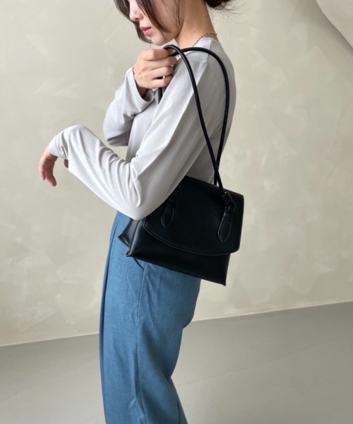 Didot.showroom（ディドット ショールーム）の「accordion bag / アコーディオン台形ハンドルバッグ（ハンドバッグ・レディース・ブラック/イエロー/アイボリー・FREE）」の20枚目の写真