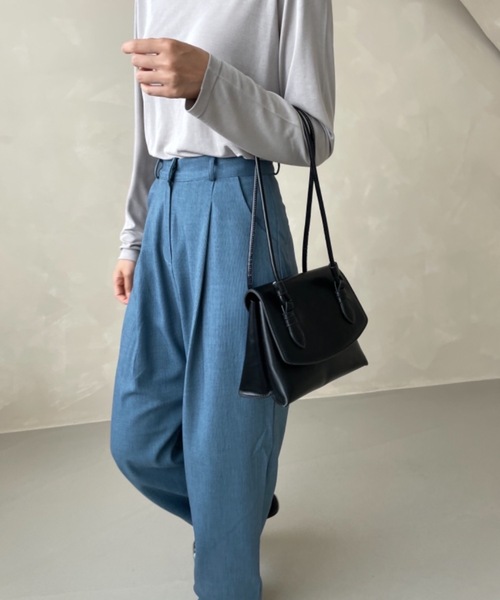 Didot.showroom（ディドット ショールーム）の「accordion bag / アコーディオン台形ハンドルバッグ（ハンドバッグ・レディース・ブラック/イエロー/アイボリー・FREE）」の21枚目の写真