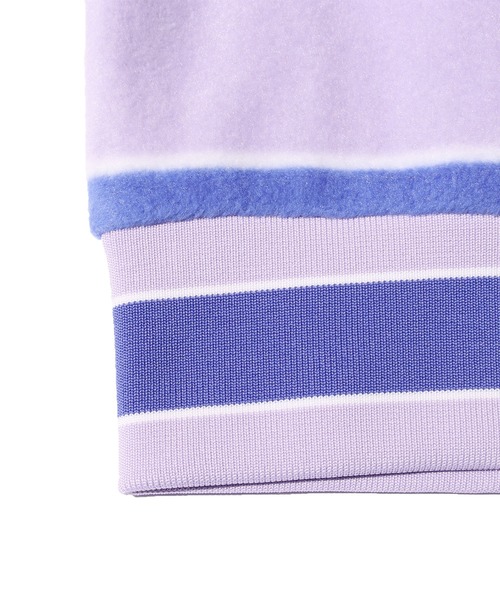 RIPNDIP(リップンディップ)の「RIP N DIP/リップンディップ Peeking Nermal Brushed Fleece Crewneck クルーネックフリース ボーダー オーバーサイズ(スウェット・メンズ・ラベンダー・M/L/XL)」の2枚目の写真