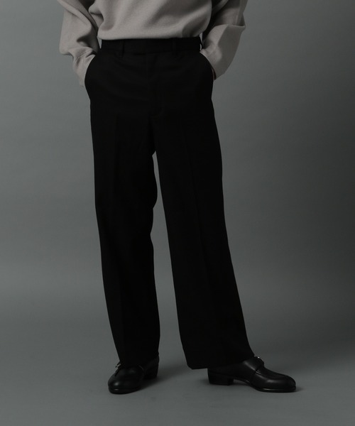 HARE（ハレ）の「【SETUP対応】ツイルデイリーパンツ(HARE)（スラックス・メンズ・ブラック/ブラウン・SMALL/MEDIUM）」の2枚目の写真