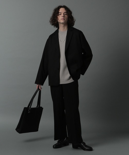 HARE（ハレ）の「【SETUP対応】ツイルデイリーパンツ(HARE)（スラックス・メンズ・ブラック/ブラウン・SMALL/MEDIUM）」の3枚目の写真