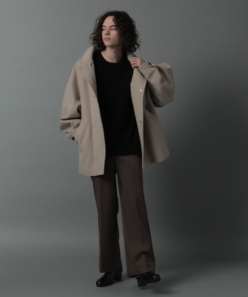 HARE（ハレ）の「【SETUP対応】ツイルデイリーパンツ(HARE)（スラックス・メンズ・ブラック/ブラウン・SMALL/MEDIUM）」の4枚目の写真