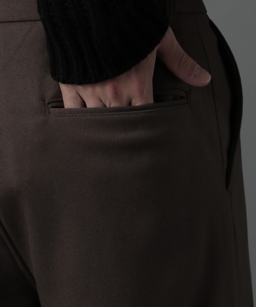 HARE（ハレ）の「【SETUP対応】ツイルデイリーパンツ(HARE)（スラックス・メンズ・ブラック/ブラウン・SMALL/MEDIUM）」の11枚目の写真