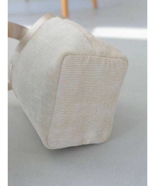 AMERICAN HOLIC（アメリカンホリック）の「【WEB限定】コーデュロイミニトート（トートバッグ・レディース・ブラック/ネイビー/カーキ/サックスブルー/アイボリー・FREE）」の15枚目の写真