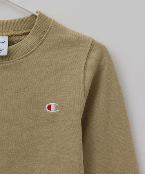 Champion（チャンピオン）の「【KIDS】【Champion/チャンピオン】クルーネックスウェット（スウェット・キッズ・チャコールグレー/ベージュ・130/140/120/110）」の8枚目の写真