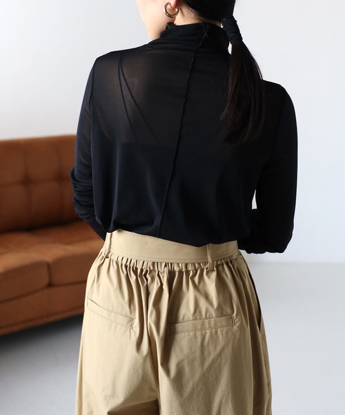【新品未使用】apolina journey トップス　1-2y ハイネックシアーインナートップス（Tシャツ/カットソー
