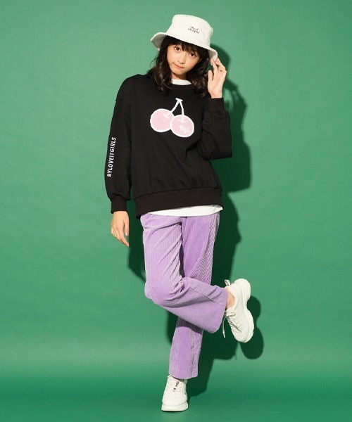 by LOVEiT（バイラビット）の「ニットコールイージーパンツ（その他パンツ・キッズ・ブラック/ブルー/アイボリー/ラベンダー・120cm/130cm/140cm/150cm/160cm）」の16枚目の写真