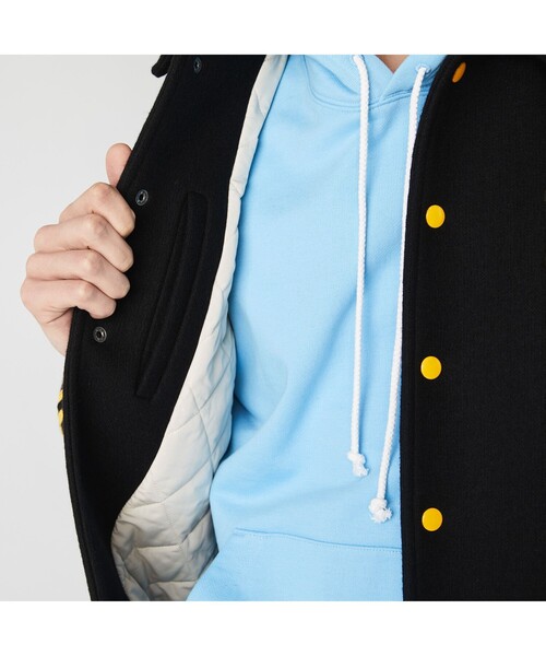 LACOSTE L!VE(ラコステライブ)の「LACOSTE L!VE ベーシックバーシティジャケット(ブルゾン・メンズ・ブラック・46/48/50/52)」の9枚目の写真