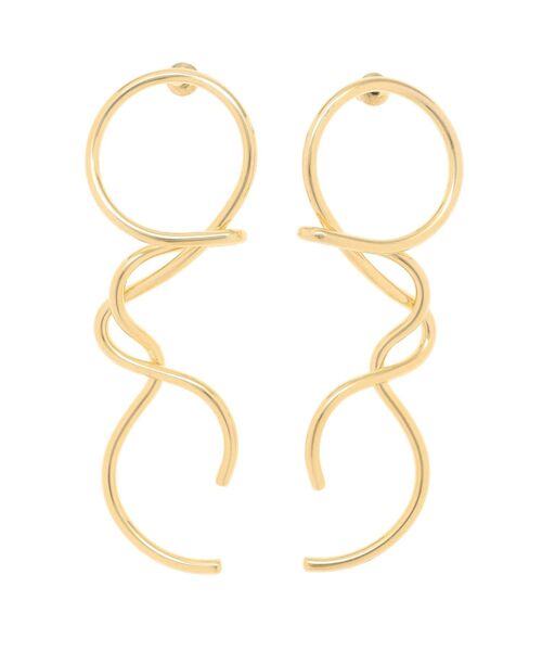 LAGUNAMOON（ラグナムーン）の「ラウンドロールフォルムピアス（ピアス（両耳用）・レディース・シルバー/ゴールド・FREE）」の2枚目の写真