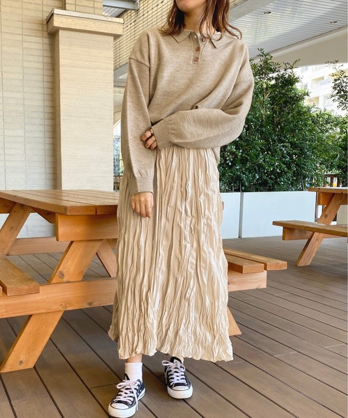 apres jour(アプレジュール)の「アソートポロニット【ZOZOTOWN限定アイテム】(ニット/セーター・レディース・オレンジ/アイボリー/ベージュ・X-LARGE/フリー)」の5枚目の写真
