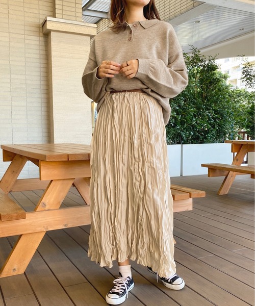 apres jour(アプレジュール)の「アソートポロニット【ZOZOTOWN限定アイテム】(ニット/セーター・レディース・オレンジ/アイボリー/ベージュ・X-LARGE/フリー)」の19枚目の写真