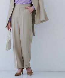 裾ダブルセンタープレスパンツ