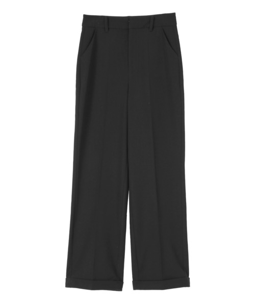 UR'S（ユアーズ）の「裾ダブルセンタープレスパンツ（その他パンツ・レディース・ブラック/ネイビー/グレイッシュベージュ/ホワイト・TM/S/M/L）」の5枚目の写真