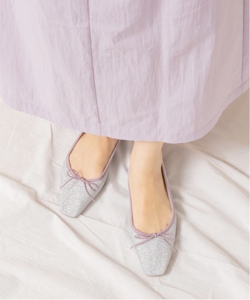 RANDA（ランダ）の「ストレスフリー/ソフト 配色デザインスクエアバレエシューズ（バレエシューズ・レディース・ブラック/ベージュ/シルバー/アイボリー・23/24/25/22/25.5/22.5/24.5/23.5/21.5）」の12枚目の写真