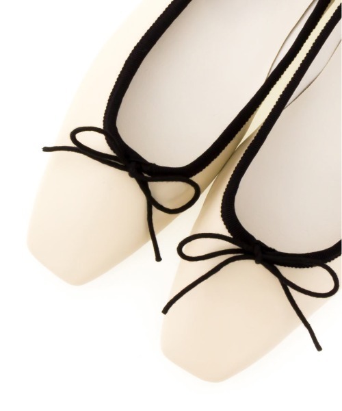 RANDA（ランダ）の「ストレスフリー/ソフト 配色デザインスクエアバレエシューズ（バレエシューズ・レディース・ブラック/ベージュ/シルバー/アイボリー・23/24/25/22/25.5/22.5/24.5/23.5/21.5）」の17枚目の写真