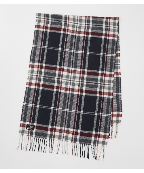 AZUL by moussy(アズールバイマウジー)の「SIMPLE PLAIN MUFFLER/シンプルプレーンマフラー(マフラー・メンズ・ブラック/グレー/アイボリー/ブラック系その他/ブルー系その他3・FREE)」の5枚目の写真