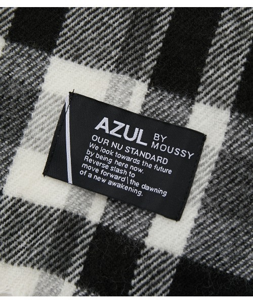 AZUL by moussy(アズールバイマウジー)の「SIMPLE PLAIN MUFFLER/シンプルプレーンマフラー(マフラー・メンズ・ブラック/グレー/アイボリー/ブラック系その他/ブルー系その他3・FREE)」の20枚目の写真