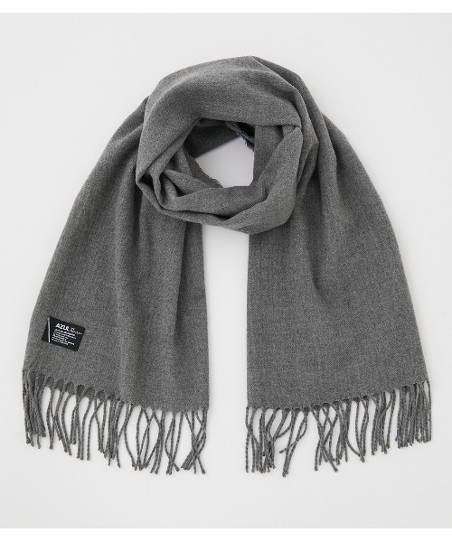 AZUL by moussy(アズールバイマウジー)の「SIMPLE PLAIN MUFFLER/シンプルプレーンマフラー(マフラー・メンズ・ブラック/グレー/アイボリー/ブラック系その他/ブルー系その他3・FREE)」の15枚目の写真