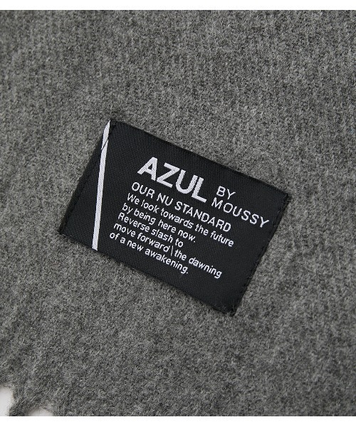 AZUL by moussy(アズールバイマウジー)の「SIMPLE PLAIN MUFFLER/シンプルプレーンマフラー(マフラー・メンズ・ブラック/グレー/アイボリー/ブラック系その他/ブルー系その他3・FREE)」の12枚目の写真