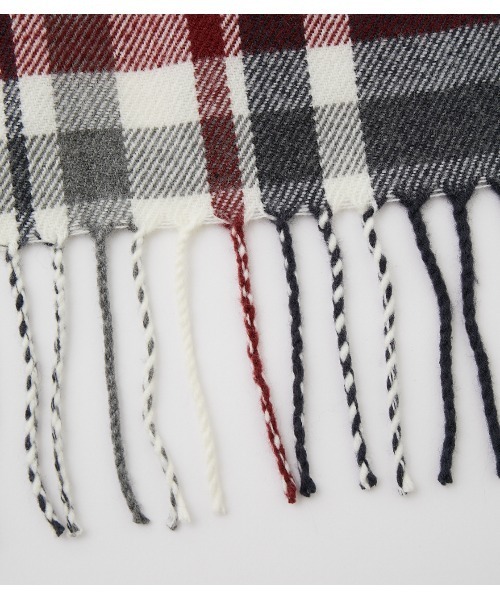 AZUL by moussy(アズールバイマウジー)の「SIMPLE PLAIN MUFFLER/シンプルプレーンマフラー(マフラー・メンズ・ブラック/グレー/アイボリー/ブラック系その他/ブルー系その他3・FREE)」の7枚目の写真