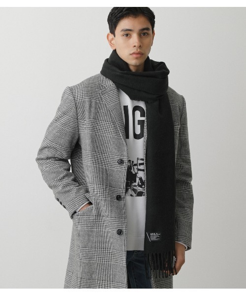 AZUL by moussy(アズールバイマウジー)の「SIMPLE PLAIN MUFFLER/シンプルプレーンマフラー(マフラー・メンズ・ブラック/グレー/アイボリー/ブラック系その他/ブルー系その他3・FREE)」の22枚目の写真