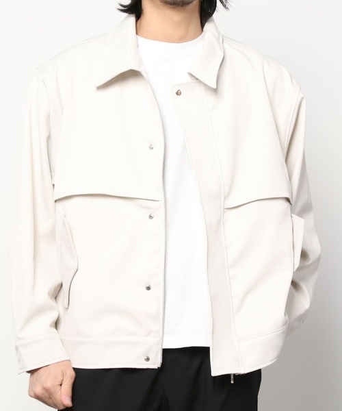 SITRY（シトリー）の「yoke design blouson/ヨークデザイン ブルゾン（ブルゾン・メンズ・ブルーグレー/グレイッシュベージュ/チャコール・M/L）」の20枚目の写真