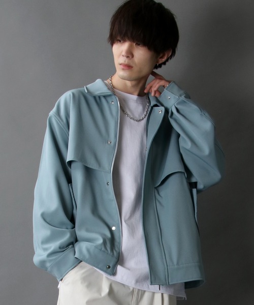 SITRY（シトリー）の「yoke design blouson/ヨークデザイン ブルゾン（ブルゾン・メンズ・ブルーグレー/グレイッシュベージュ/チャコール・M/L）」の22枚目の写真
