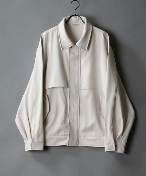 SITRY（シトリー）の「yoke design blouson/ヨークデザイン ブルゾン（ブルゾン・メンズ・ブルーグレー/グレイッシュベージュ/チャコール・M/L）」の17枚目の写真