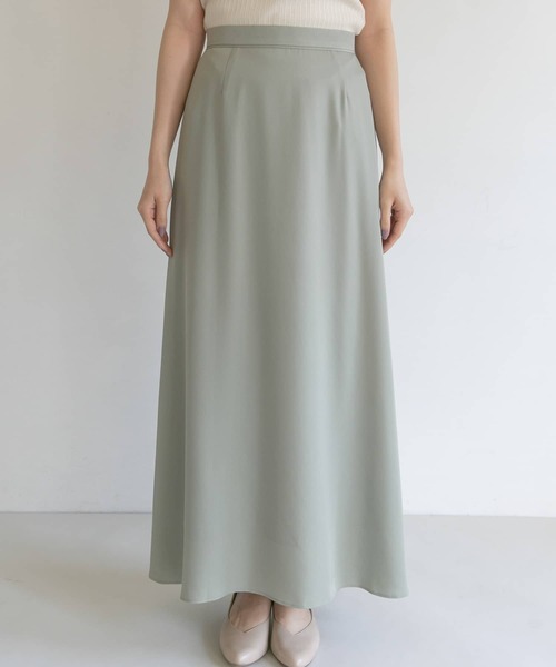 URBAN RESEARCH ROSSO（アーバンリサーチロッソ）の「シャンブレーサテンスカート（スカート・レディース・チャコールグレー/ミント/パープル系その他・36/38）」の21枚目の写真