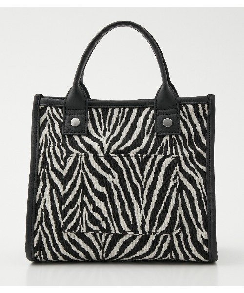 AZUL by moussy（アズールバイマウジー）の「LINEN LIKE MINI TOTE BAG/リネンライクミニトートバッグ（トートバッグ・レディース・マルチ/イエロー系その他/ブラック系その他・FREE）」の17枚目の写真