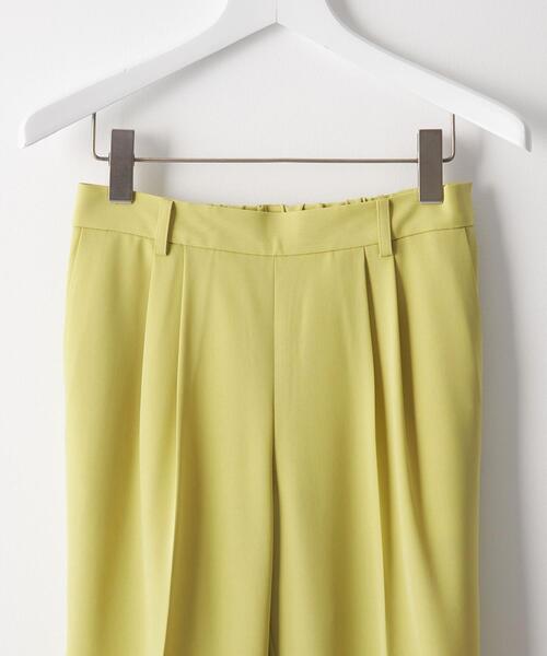 green label relaxing（グリーンレーベルリラクシング）の「【WEB限定】［ XS /H148-155㎝］サラフール テーパード パンツ -ウォッシャブル・ストレッチ・防シワ・UVカット-（その他パンツ・レディース・ベージュ/イエロー/ライム/ネイビー/ブラック・XS）」の19枚目の写真