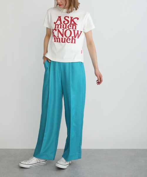 Thomas magpie(トーマスマグパイ)の「【THOMAS MAGPIE】30/2 スーパーコットンフロントロゴT(Tシャツ/カットソー・レディース・ホワイト/ネイビー・M)」の17枚目の写真