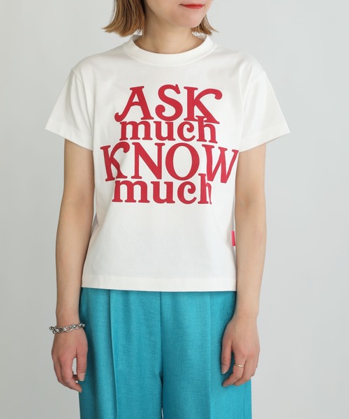 Thomas magpie(トーマスマグパイ)の「【THOMAS MAGPIE】30/2 スーパーコットンフロントロゴT(Tシャツ/カットソー・レディース・ホワイト/ネイビー・M)」の13枚目の写真