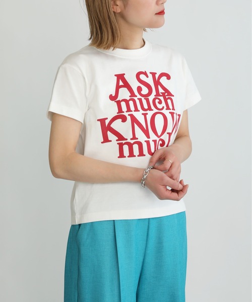 Thomas magpie(トーマスマグパイ)の「【THOMAS MAGPIE】30/2 スーパーコットンフロントロゴT(Tシャツ/カットソー・レディース・ホワイト/ネイビー・M)」の16枚目の写真