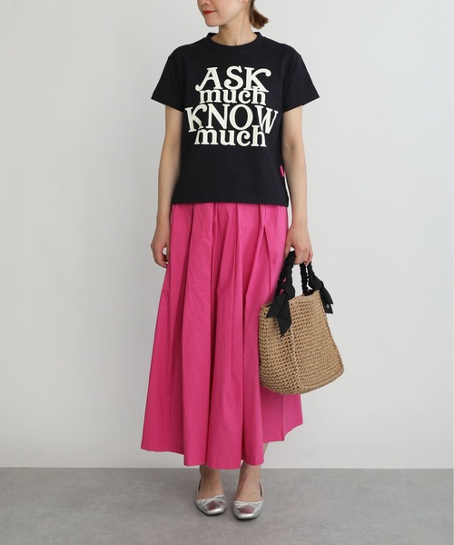 Thomas magpie(トーマスマグパイ)の「【THOMAS MAGPIE】30/2 スーパーコットンフロントロゴT(Tシャツ/カットソー・レディース・ホワイト/ネイビー・M)」の8枚目の写真