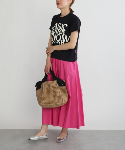 Thomas magpie(トーマスマグパイ)の「【THOMAS MAGPIE】30/2 スーパーコットンフロントロゴT(Tシャツ/カットソー・レディース・ホワイト/ネイビー・M)」の12枚目の写真