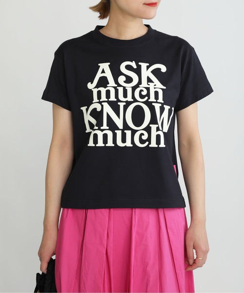 Thomas magpie(トーマスマグパイ)の「【THOMAS MAGPIE】30/2 スーパーコットンフロントロゴT(Tシャツ/カットソー・レディース・ホワイト/ネイビー・M)」の5枚目の写真