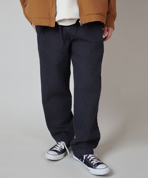 SPINNS(スピンズ)の「ストリート&古着MIX/デニムワイドイージーパンツ/シェフパンツ(デニムパンツ・メンズ・ブラック/ネイビー/サックスブルー/ブルー・M/L)」の7枚目の写真