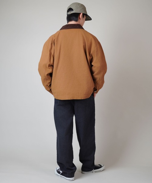 SPINNS(スピンズ)の「ストリート&古着MIX/デニムワイドイージーパンツ/シェフパンツ(デニムパンツ・メンズ・ブラック/ネイビー/サックスブルー/ブルー・M/L)」の18枚目の写真