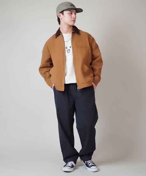 SPINNS(スピンズ)の「ストリート&古着MIX/デニムワイドイージーパンツ/シェフパンツ(デニムパンツ・メンズ・ブラック/ネイビー/サックスブルー/ブルー・M/L)」の10枚目の写真