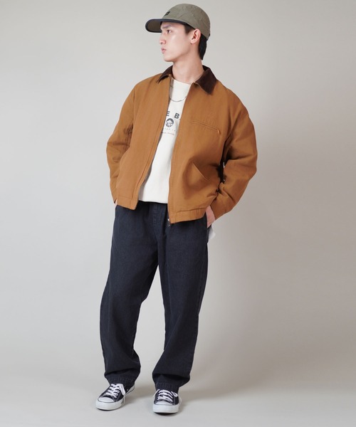 SPINNS(スピンズ)の「ストリート&古着MIX/デニムワイドイージーパンツ/シェフパンツ(デニムパンツ・メンズ・ブラック/ネイビー/サックスブルー/ブルー・M/L)」の20枚目の写真