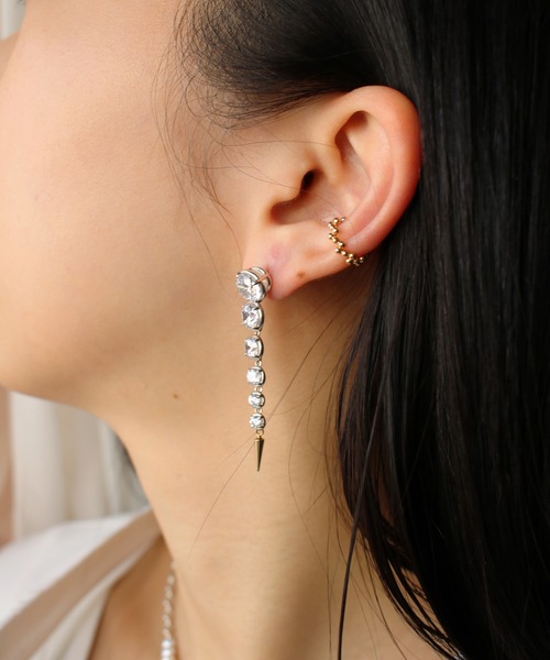 e.m.（イーエム）の「スタッズポイントジルコニアピアス（ピアス（片耳用）・レディース・シルバー・FREE）」の13枚目の写真