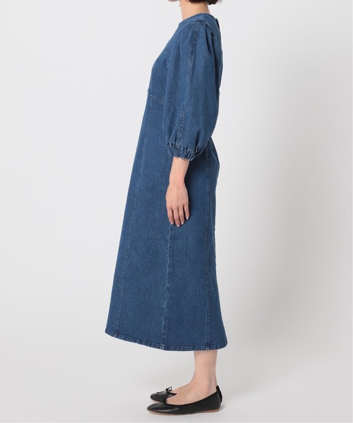 U by SPICK&SPAN(ユーバイスピックアンドスパン)の「ボリュームスリーブデニムドレス◆(ワンピース・レディース・ネイビー・38/36)」の21枚目の写真