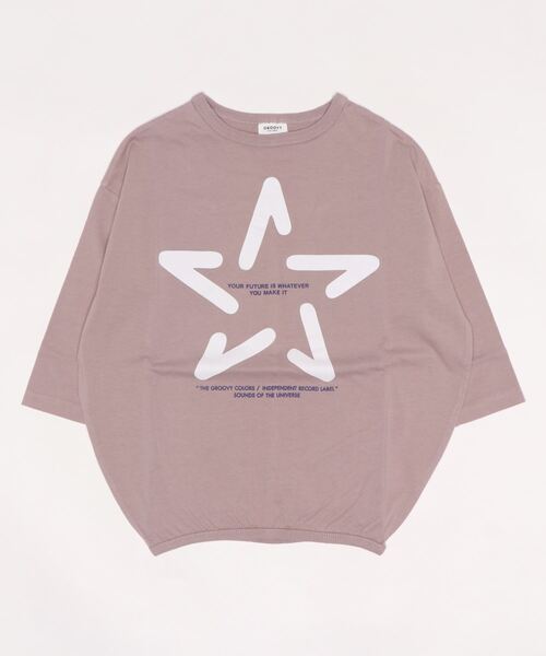GROOVY COLORS(グルービーカラーズ)の「天竺 STAR BALLOON Tシャツ(Tシャツ/カットソー・キッズ・ホワイト/ブラック/ピンク・120/100/110/90)」の3枚目の写真