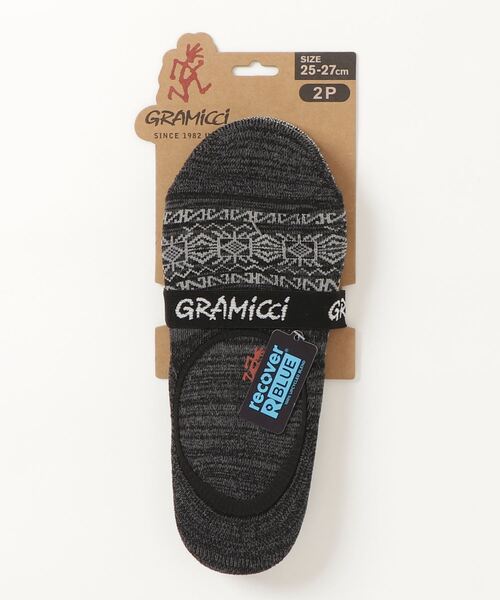 Gramicci(グラミチ)の「PATTERN FOOTCOVER SOCKS|パターンフットカバーソックス(ソックス/靴下・メンズ・グレー系その他/レッド系その他/ブラック系その他/C/B/A・25-27CM/23-25cm)」の2枚目の写真